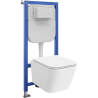 Mexen Madox WC-Unterputz-Set Tex Air E pneumatischer Rahmen mit WC-Schüssel und Soft-Close-Sitz, weiß - 610930154000A