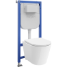 Mexen Rico Unterputz-WC-Set Tex E mit WC-Schüssel und Soft-Close-Sitz, weiß - 610930720300