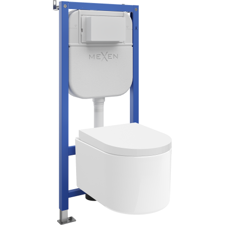 Mexen Sofia Unterputz-WC-Set Tex E mit WC-Schüssel Tornado und Soft-Close-Sitz, weiß - 610930540200T