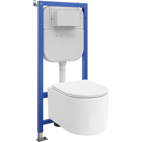 Mexen Sofia Unterputz-WC-Set Tex E mit WC-Schüssel Tornado und Softclose-Deckel, weiß - 610930540300T