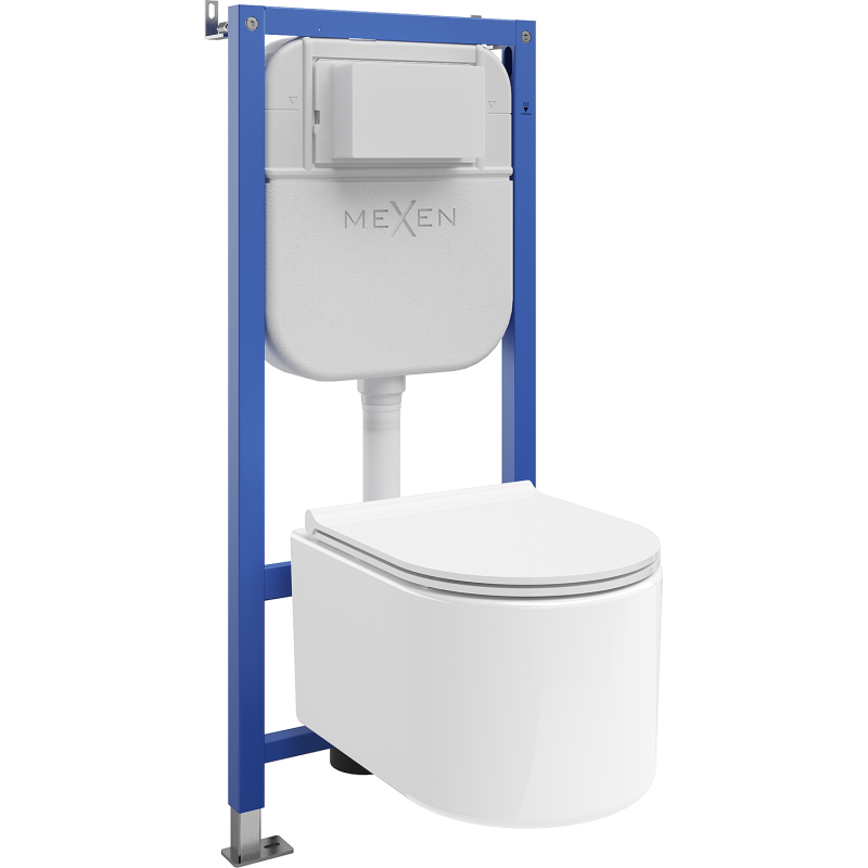 Mexen Sofia Unterputz-WC-Set Tex E mit WC-Schüssel und Soft-Close-Sitz, weiß - 610930540500