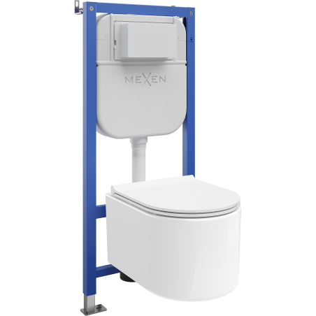 Mexen Sofia Unterputz-WC-Set Tex E mit WC-Schüssel und Soft-Close-Sitz, weiß - 610930540500