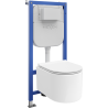 Mexen Sofia Unterputz-WC-Set Tex E mit WC-Schüssel und Soft-Close-Sitz, weiß - 610930540500