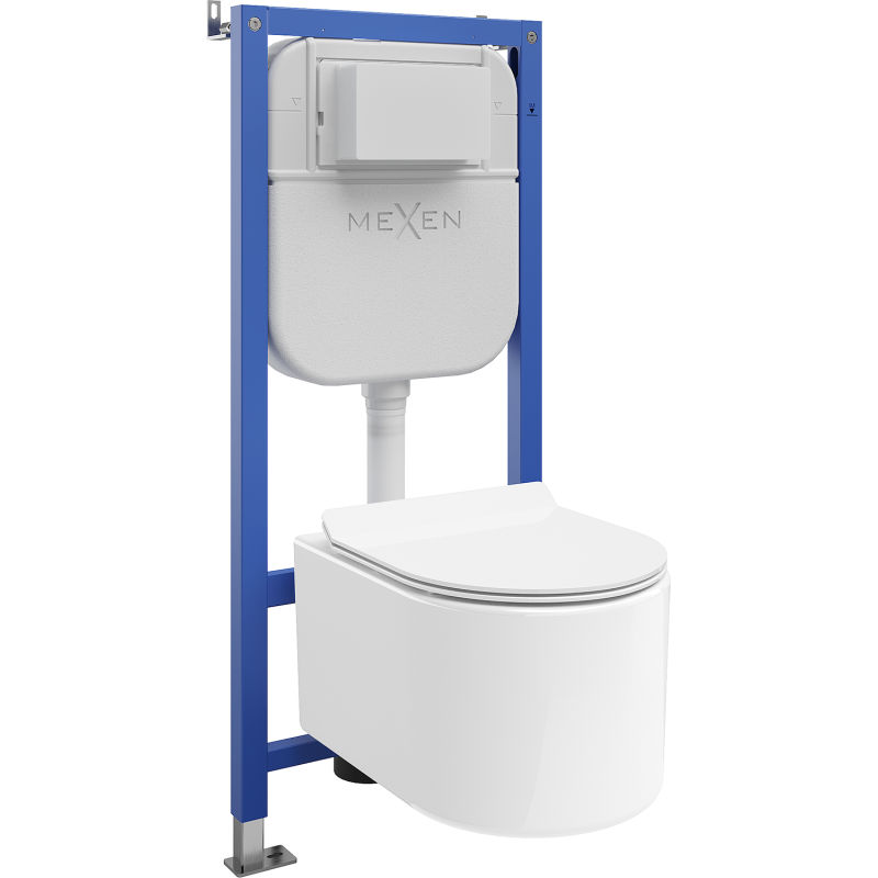 Mexen Sofia WC-Unterputzset Tex E mit WC-Schüssel und Soft-Close-Sitz, weiß - 610930544000