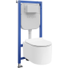 Mexen Sofia WC-Unterputzset Tex E mit WC-Schüssel und Soft-Close-Sitz, weiß - 610930544000
