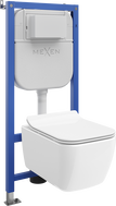 Mexen Stella Unterputz-WC-Set Tex E mit WC-Schüssel und Soft-Close-Sitz, weiß - 610930680800