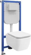 Mexen Stella Unterputz-WC-Set Tex E mit WC-Schüssel und Soft-Close-Sitz, weiß - 610930680900