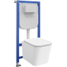 Mexen Teo Unterputz WC-Set Rahmen Tex E mit WC-Schüssel Tornado und Soft-Close-Sitz, weiß - 610930850600T
