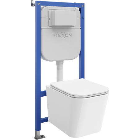 Mexen Teo Unterputz-WC-Set Tex E mit WC-Schüssel und Soft-Close-Sitz, weiß - 610930850600