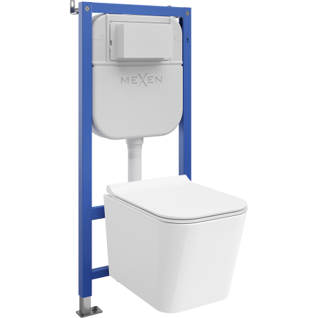 Mexen Teo Unterputz-WC-Set Tex E mit WC-Schüssel Tornado und Absenkautomatik, weiß - 610930850700T