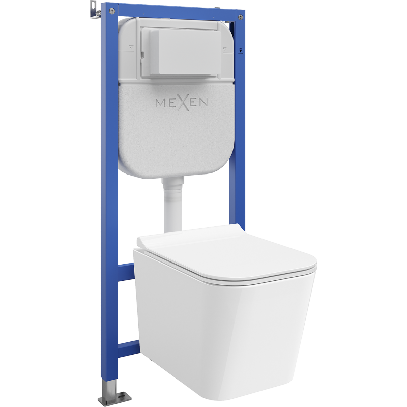 Mexen Teo Unterputz-WC-Set Pneumatikgestell Tex Air E mit WC-Schüssel und Soft-Close-Sitz, weiß - 610930850700A
