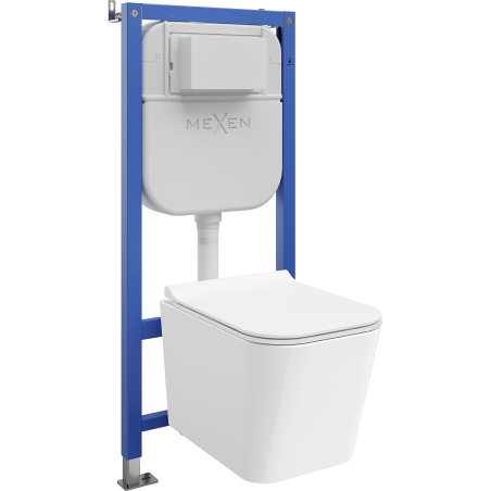 Mexen Teo Unterputz-WC-Set Pneumatikgestell Tex Air E mit WC-Schüssel und Soft-Close-Sitz, weiß - 610930850700A