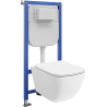 Mexen Timo Unterputz-WC-Set Tex Air E mit pneumatischem Gestell, Tornado-WC und Softclose-Sitz, weiß - 610930650200TA