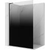 Mexen Kioto L Duschwand Walk-in 90 x 200 cm, Ombre Schwarz 8 mm, Schwarz - 800-080-103-70-76 - 800-090-103-70-76