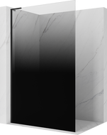 Mexen Kioto L Duschwand Walk-in 110 x 200 cm, ombre schwarz 8 mm, schwarz - 800-110-103-70-76