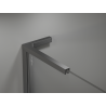 Mexen Kioto L Duschwand Walk-in 110 x 200 cm, Ombre schwarz 8 mm, Gun Metal - 800-110-103-95-76