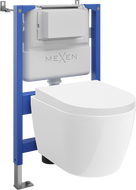 Mexen Carmen Unterputz-WC-Set Tex Air XS-F mit pneumatischem Rahmen, WC-Schüssel und Softclose-Sitz, weiß - 610830880200A