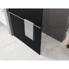 Mexen Kioto+ Duschwand mit Regal Walk-in 120 x 200 cm, Ombre schwarz 8 mm, Chrom - 800-120-121-01-76