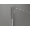 Mexen Kioto+ Duschwand mit Ablage Walk-in 130 x 200 cm, schwarze Ombre 8 mm, Chrom - 800-130-121-01-76