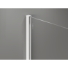 Mexen Kioto+ Duschabtrennung mit Regal Walk-in 90 x 200 cm, ombre schwarz 8 mm, weiß - 800-090-121-20-76