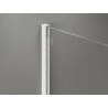 Mexen Kioto+ Duschwand mit Regal Walk-in 100 x 200 cm, ombre schwarz 8 mm, weiß - 800-100-121-20-76