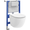 Mexen Lena Unterputz-WC-Set Tex Air XS-F mit pneumatischem Rahmen, WC-Schüssel und Soft-Close-Sitz, weiß - 610830220500A