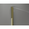 Mexen Kioto+ Duschwand mit Regal Walk-in 80 x 200 cm, Ombre Schwarz 8 mm, Gold - 800-080-121-50-76