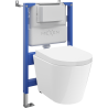 Mexen Rico Unterputz-WC-Set Tex Air XS-F mit pneumatischem Rahmen, WC-Schüssel und Softclose-Sitz, weiß - 610830720200A