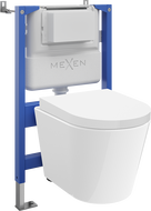 Mexen Rico Unterputz-WC-Set Tex Air XS-F mit pneumatischem Rahmen, WC-Schüssel und Softclose-Sitz, weiß - 610830720200A