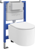 Mexen Sofia Unterputz-WC-Set Tex Air XS-F mit pneumatischem Rahmen, WC-Schüssel und Soft-Close-Sitz, weiß - 610830540300A