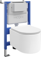 Mexen Sofia Unterputz-WC-Set Tex Air XS-F mit pneumatischem Rahmen, WC-Schüssel und Soft-Close-Sitz, weiß - 610830540500A