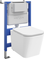 Mexen Teo Unterputz-WC-Set pneumatisches Gestell Tex Air XS-F mit WC-Schüssel und Absenkautomatik, weiß - 610830850600A
