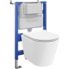 Mexen Rico Unterputz-WC-Set Tex Air XS-F mit pneumatischer Betätigung, Wand-WC und Absenkautomatik, weiß - 610830720500A