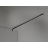 Mexen Kioto+ Duschwand mit Regal Walk-in 100 x 200 cm, ombre schwarz 8 mm, gun gray gebürstet - 800-100-121-66-76