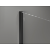 Mexen Kioto+ Duschwand mit Regal Walk-in 110 x 200 cm, ombre schwarz 8 mm, schwarz - 800-110-121-70-76