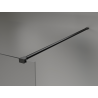 Mexen Kioto+ Duschwand mit Ablage Walk-in 140 x 200 cm, Ombre Schwarz 8 mm, Schwarz - 800-140-121-70-76