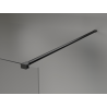 Mexen Kioto+ Duschwand mit Regal Walk-in 150 x 200 cm, schwarzes Ombre 8 mm, schwarz - 800-150-121-70-76