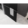 Mexen Kioto+ Duschwand mit Ablage Walk-in 70 x 200 cm, ombre schwarz 8 mm, Gun Metal - 800-070-121-95-76