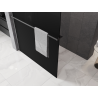 Mexen Kioto+ Duschwand mit Regal Walk-in 110 x 200 cm, Ombre Schwarz 8 mm, Gun Metal - 800-110-121-95-76