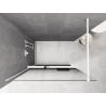 Mexen Kioto+ Duschwand mit Ablage Walk-in 70 x 200 cm, ombre schwarz 8 mm, weiß - 800-070-121-20-76