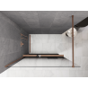 Mexen Kioto+ Duschwand mit Regal Walk-in 120 x 200 cm, ombre schwarz 8 mm, gebürstetes Kupfer - 800-120-121-65-76