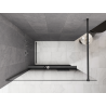 Mexen Kioto+ Duschwand mit Ablage Walk-in 80 x 200 cm, ombre schwarz 8 mm, gebürstetes Gun Gray - 800-080-121-66-76