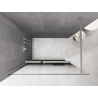 Mexen Kioto+ Duschwand mit Regal Walk-in 120 x 200 cm, ombre schwarz 8 mm, gebürsteter Nickel - 800-120-121-97-76