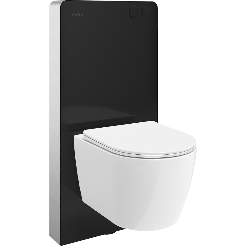 Mexen Carmen Unterputz-WC-Set mit pneumatischem Tex Air G Rahmen und WC-Schüssel mit Softclose-Sitz, weiß - 615030880300A-70