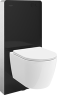 Mexen Carmen Aufputz-WC-Set mit pneumatischer Tex Air G Rahmen, WC-Tornado-Schüssel und Soft-Close-Deckel, weiß -