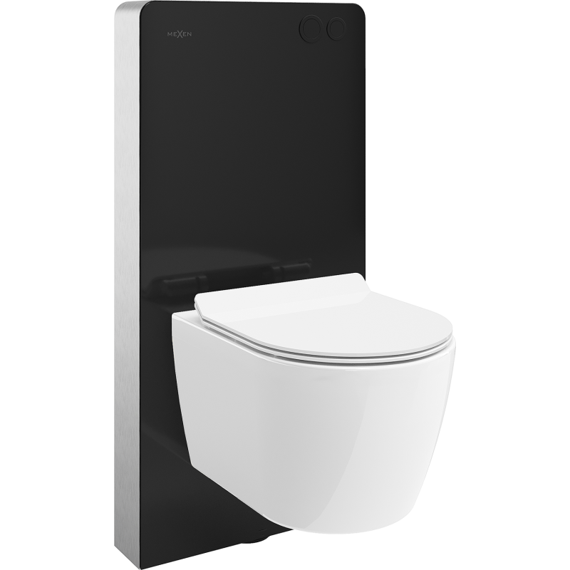 Mexen Carmen Oberflächen WC-Set, pneumatischer Rahmen Tex Air G mit WC-Schüssel und Soft-Close-Sitz, weiß - 615030884000A-70