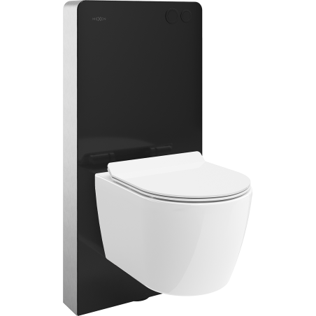 Mexen Carmen Oberflächen WC-Set, pneumatischer Rahmen Tex Air G mit WC-Schüssel und Soft-Close-Sitz, weiß - 615030884000A-70