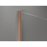 Mexen Kioto+ Duschwand mit Regal Walk-in 90 x 200 cm, Bronze 8 mm, gebürstetes Kupfer - 800-090-121-65-32