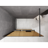Mexen Kioto+ Duschwand mit Ablage Walk-in 110 x 200 cm, Bronze 8 mm, gun gray gebürstet - 800-110-121-66-32