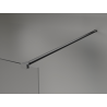Mexen Kioto+ Duschrückwand mit Regal Walk-in 120 x 200 cm, Bronze 8 mm, Gun Gray gebürstet - 800-120-121-66-32